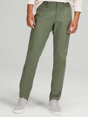 Lululemon ABC Pant Slim Green 30" Inseam Warpstreme 34x30 Green Twill